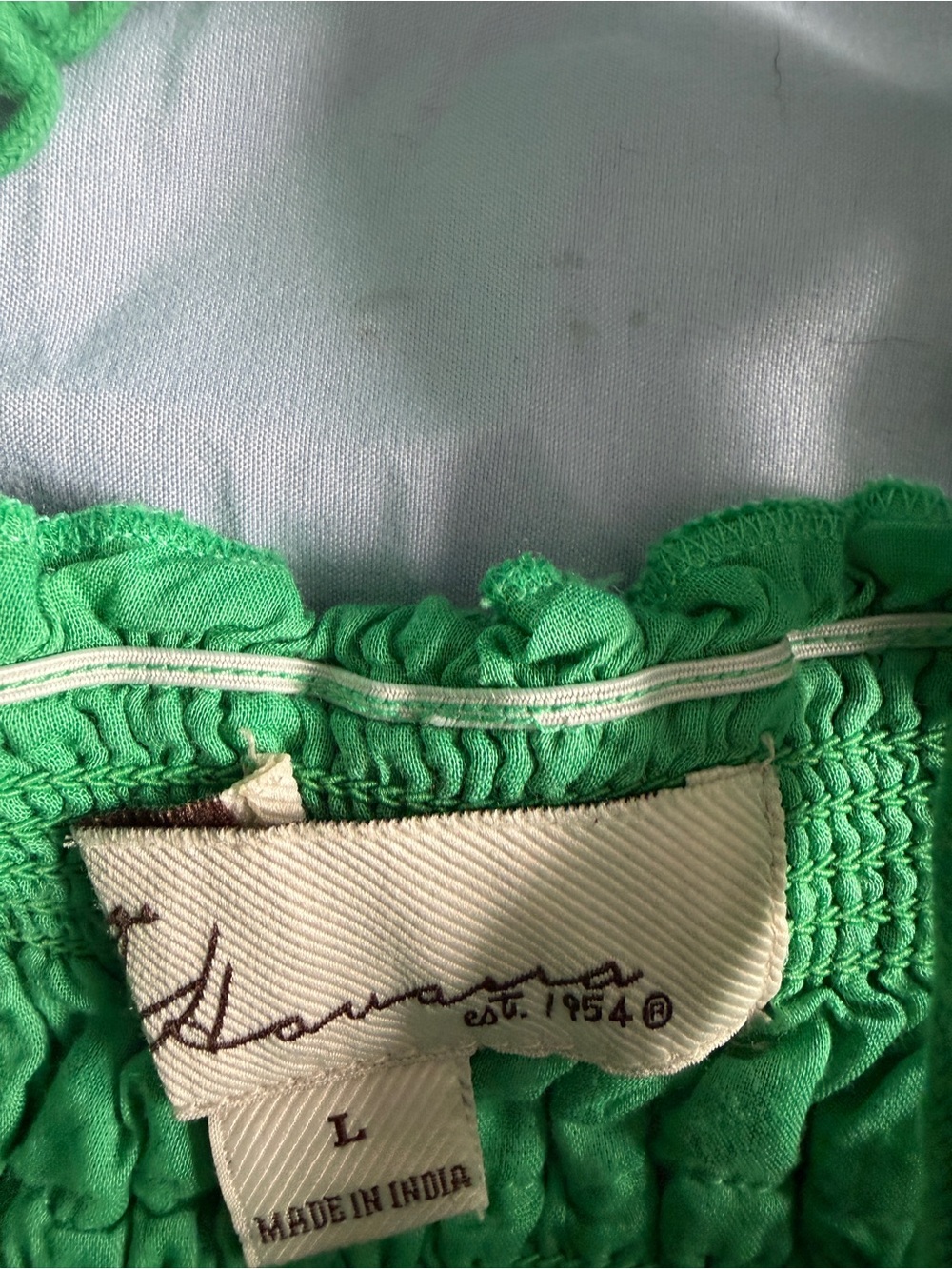 Green Ruffled Crochet Crop Top - Picture 3 of 3